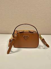 kitlife Prada Odette leather brown mini-bag - 18.5 x 13 x 6.5 cm USD 350.00  - 1