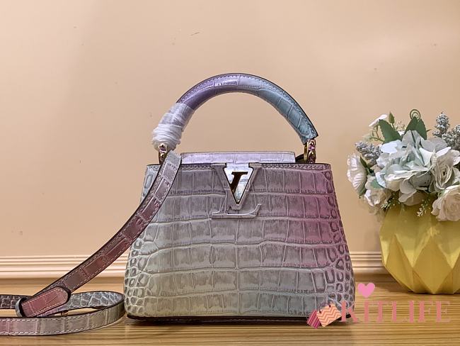 kiltife Louis Vuitton Capucines mini Monogram Flower bag -N48865  - 21x14x8 cm - 1