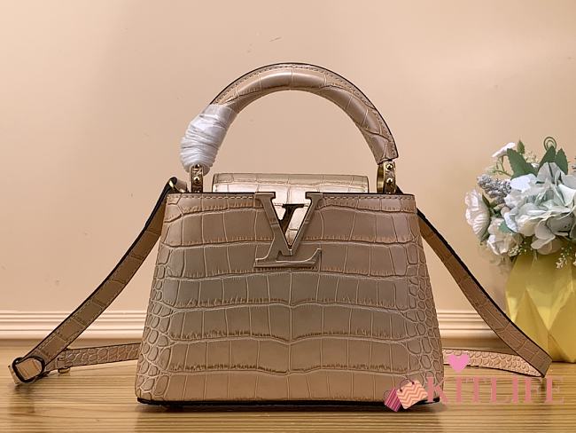 kiltife Louis Vuitton Capucines mini Monogram Flower bag N48866 - 21x14x8 cm - 1