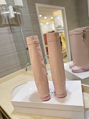 kitlife GIVENCHY Shark Lock Leather Knee-high Boots In Pink - 000 - 6