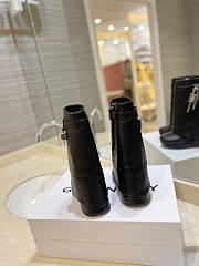 kitlife GIVENCHY Shark Lock Leather Knee-short Boots In Black - 000 - 4