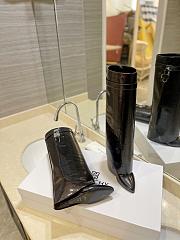 kitlife GIVENCHY Shark Lock Calfskin Leather Knee-hight Boots In Black - 0001 - 4