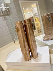 kitlife GIVENCHY Shark Lock Calfskin Leather Knee-hight Boots In gold - 0001 - 3
