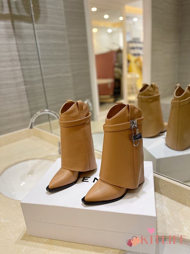 Kitlife GIVENCHY Shark Lock Cowboy short - Boots Brown - 1