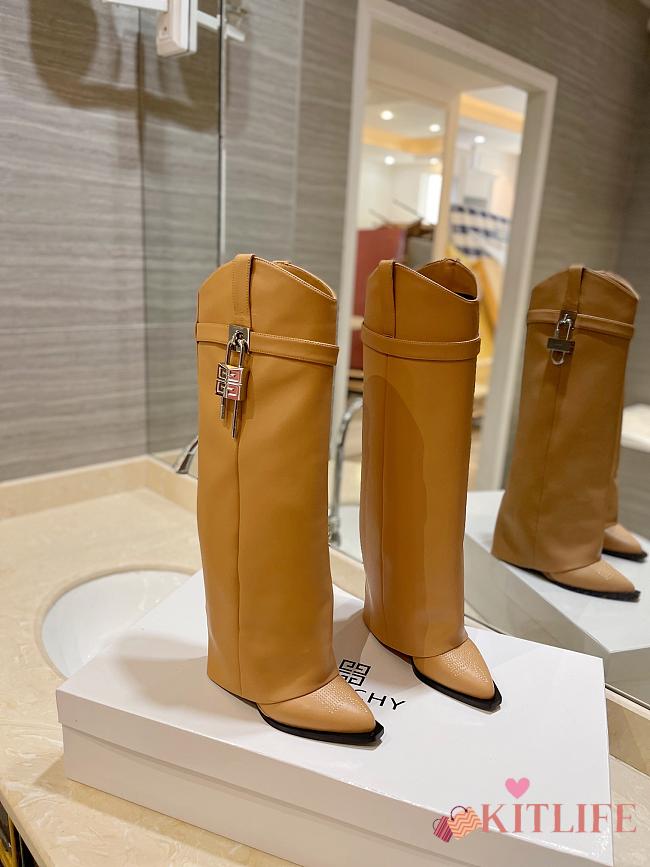 Kitlife GIVENCHY Shark Lock Cowboy Hight - Boots Brown - 1