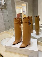 Kitlife GIVENCHY Shark Lock Cowboy Hight - Boots Brown - 5