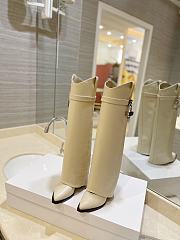 Kitlife GIVENCHY Shark Lock Cowboy Hight - Boots white - 6
