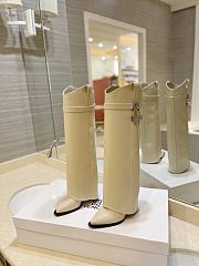 Kitlife GIVENCHY Shark Lock Cowboy Hight - Boots white - 3