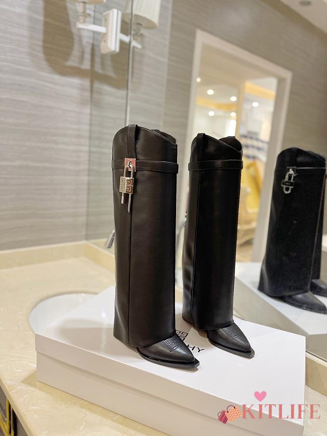 Kitlife GIVENCHY Shark Lock Cowboy Hight - Boots Black - 1