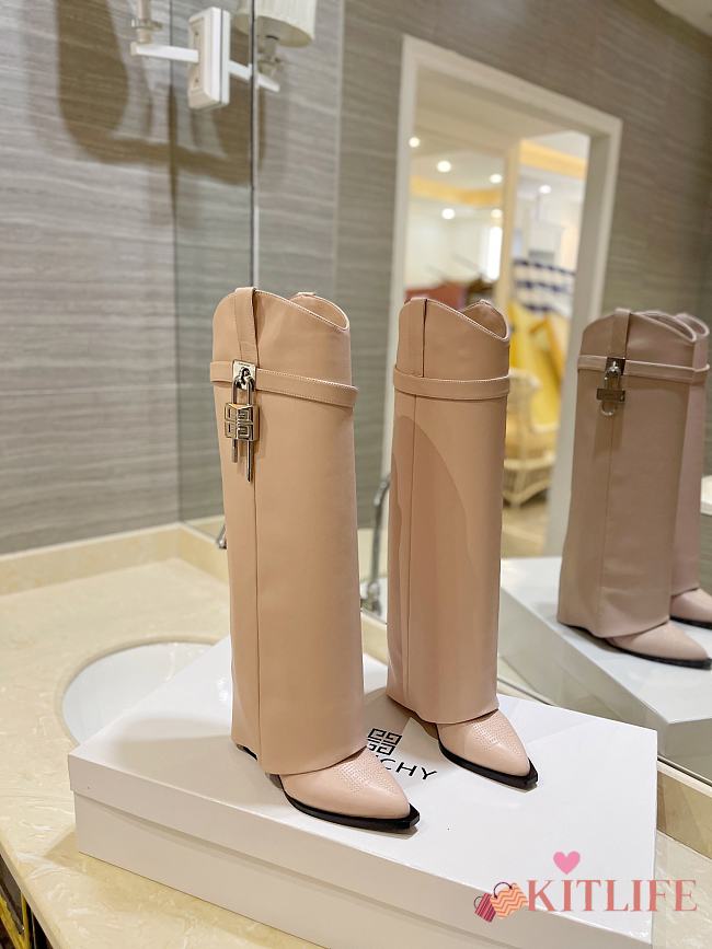 Kitlife GIVENCHY Shark Lock Cowboy Hight - Boots Pink - 1
