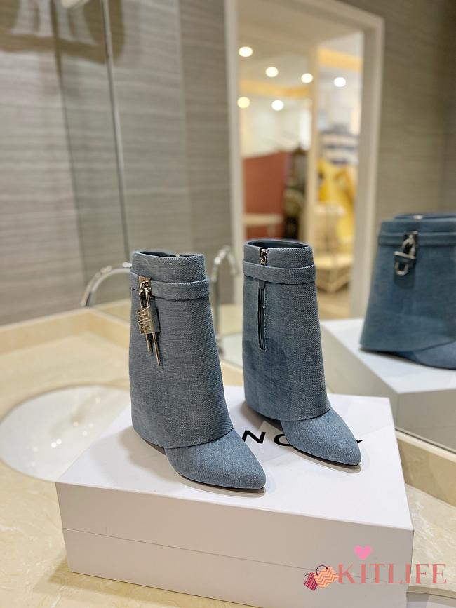 Kitlife GIVENCHY Shark Lock Denim short - Boots 000 - 1