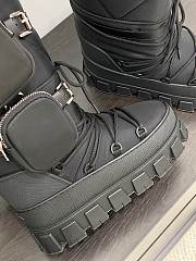 Kitlife Prada Nylon gabardine après ski boots Bkack - 3