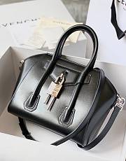 Kitlife Givenchy Antigona Lock leather top bag Black - 29 x 18 x 13  - 1