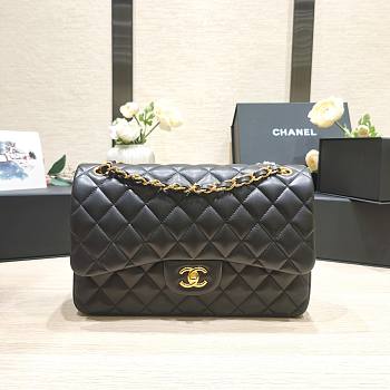 kitlife Chanel Classic Flap Bag Jumbo Black bag - 30cm