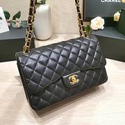 kitlife Chanel Classic Flap Bag Jumbo Black bag - 30cm - 2