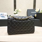 kitlife Chanel Classic Flap Bag Jumbo Black bag - 30cm - 4