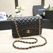 kitlife Chanel Classic Flap Bag Jumbo Black bag - 30cm - 5