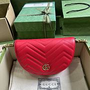 GUCCI Marmont Matelasse Leather Shoulder Bag In Red - 20x 14.5x 4cm - 1