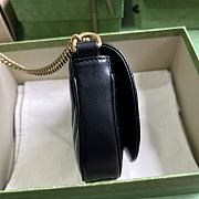 GUCCI Marmont Matelasse Leather Shoulder Bag In Black - 20x 14.5x 4cm - 3