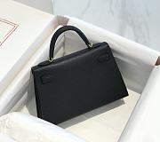 kitlife Hermes Mini Kelly Black bag -  19 cm - 4