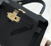 kitlife Hermes Mini Kelly Black bag -  19 cm - 2