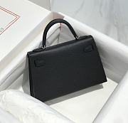 kitlife Hermes Mini Kelly Black bag - 20cm - 2