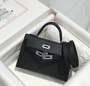 kitlife Hermes Mini Kelly Black bag - 20cm - 4