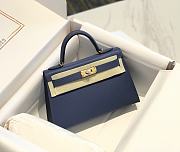 kitlife Hermes Mini Kelly Blue bag - 19cm - 1