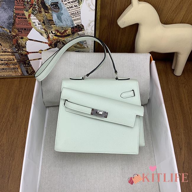 Kitlife Hermes kelly bag Epsom Blue - 20cm - 1