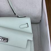 Kitlife Hermes kelly bag Epsom Blue - 20cm - 4