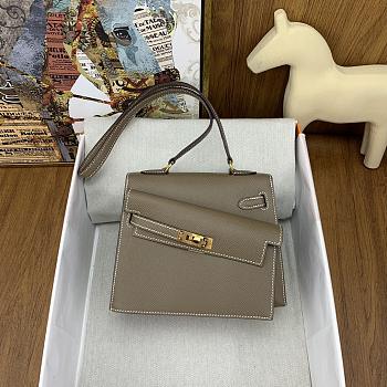 Kitlife Hermes kelly bag Epsom Gray - 20cm