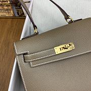 Kitlife Hermes kelly bag Epsom Gray - 20cm - 3