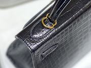 Kitlife Hermes kelly bag Black Gold hardware - 25cm   - 5