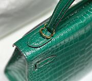 Kitlife Hermes kelly bag Green Gold hardware - 25cm   - 5