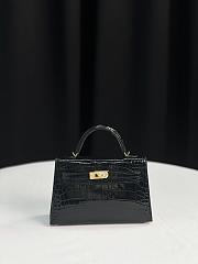 Kitlife Hermes Mini kelly bag Gray Gold hardware - 19 cm - 1