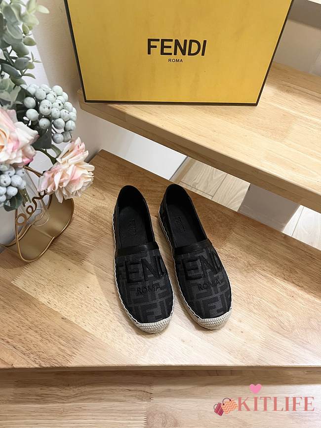 kitlife fendi Espadrilles Black fabric espadrilles shoes - 000 - 1