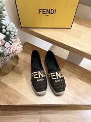 kitlife fendi Espadrilles Black fabric espadrilles shoes - 002 - 1