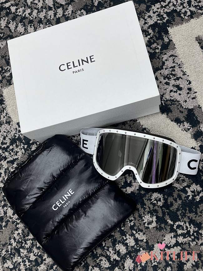 CELINE EYEWEAR Studded ski goggles Sunglasses - 1