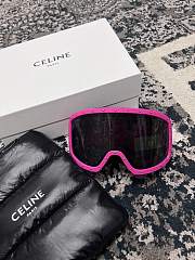 CELINE EYEWEAR Studded ski goggles Sunglasses Pink - 4