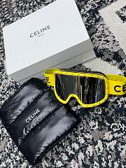 CELINE EYEWEAR Studded ski goggles Sunglasses Yellow - 1