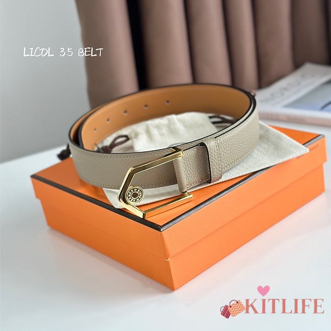 Kitlife Hermes 3.5 cm Belt - 007 - 1
