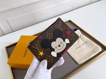 Kitlife louis Vuitton Minnie Mouse Coin & Card Holder 1 - 8 x 14.5 x 1 cm