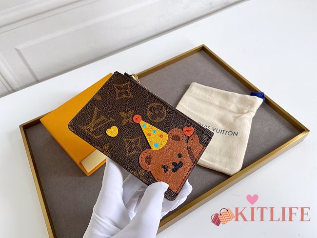 Kitlife louis Vuitton Minnie Mouse Coin & Card Holder 2 - 8 x 14.5 x 1 cm - 1