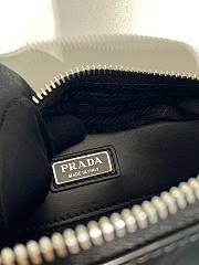 kitlife Prada Brique brushed leather bag with triangle motif - 19 x12x 5cm - 5