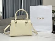 Kitlife Dior MEDIUM BOSTON BAG Box Calfskin cream - 29 x 22 x 15 cm - 5