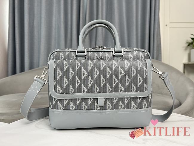 Kitlife DIOR HIT THE ROAD BRIEFCASE Gray bag - 36.5 x 26 x 11 cm - 1