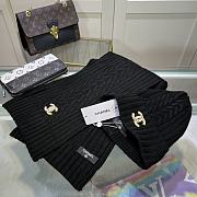 Chanel Knit Hat & Scarf Set black 2023 - 2