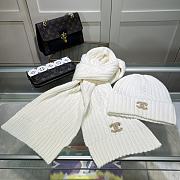 Chanel Knit Hat & Scarf Set white 2023 - 4