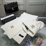 Chanel Knit Hat & Scarf Set white 2023 - 3