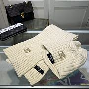 Chanel Knit Hat & Scarf Set cream 2023 - 3